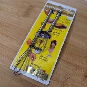 Vintage “Whiskettes” Spring Whisks | Set of 2 | Original Card